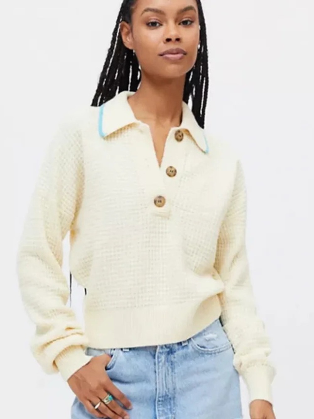 BDG Zephyr Pullover Polo Sweater Urban Outfitters, size S-P